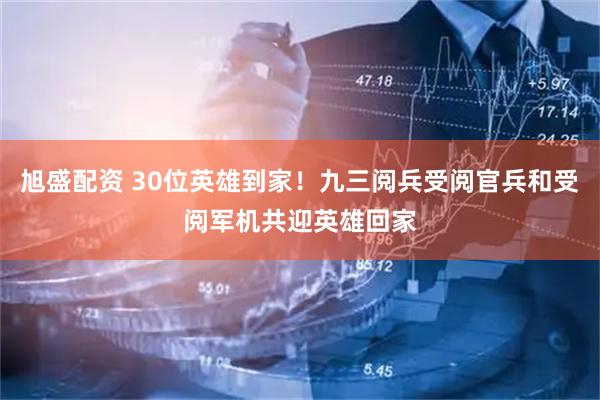 旭盛配资 30位英雄到家！九三阅兵受阅官兵和受阅军机共迎英雄回家